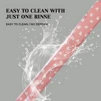 Lime à ongles professionnelle en verre, simple face, forme droite, Makeauty, nouvelle arrivée, colorée, pour une brillance naturelle des ongles, rose