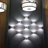 ZOMI Nouveau style de lampes murales extérieures à LED, éclairage intérieur, lampe murale fantaisie pour escalier, éclairage décoratif pour la maison