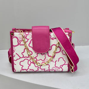 Bolso Bandolera con Letras de Dibujos Animados de Osito, Bolso de <span class=keywords><strong>Mujer</strong></span> Nuevo y Versátil, Bolso de Hombro Simple con Cadena - Product Image 3