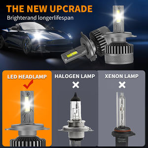 Faro LED para Coche de Fábrica Y11 Pro 200W 20000LM H4, Bombilla Súper Brillante para Faro de Coche, Luz Alta y Baja H4 para Coche X5 A4 <span class=keywords><strong>A1</strong></span> - Product Image 4