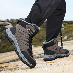 Botas de Senderismo para Hombre, Talla Grande, Calzado Deportivo Casual para Exteriores, Impermeables y Cálidas, Cómodas para Deportes de Invierno - Product Image 4