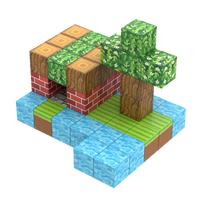 Ensemble de blocs magnétiques unisexe de 2.5cm, puzzle éducatif en plastique, modèle de construction pour enfants