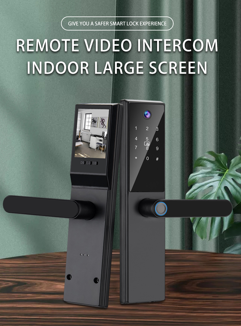 Tuya Digit Fingerprint Wifi Electric Smart Door Lock for Home Security Keys Digital Electronic Handle for Aluminum Wood Door · image 5