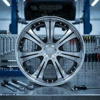 Jantes forgées argentées à 7 larges rayons 18 19 20 21 22 pouces 5x112 5x114.3 5x120 5x130 6x139.7 pour BMW Audi Lexus Toyota LC Prado