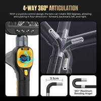 Endoscope numérique à objectif unique AUTOOL SVB308, 1 m, 6 mm, endoscope industriel, caméra d'inspection vidéo HD LCD 4,3 pouces