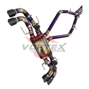 ท่อไอเสียแบบ catback ไทเทเนียมสีม่วงน้ำวนสำหรับ Alfa Romeo Stelvio Quadrifoglio 2.9T valvetronic พร้อมปลายคาร์บอนไฟเบอร์ - Product Image 4