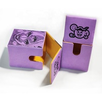Boîtes à cartes en cuir pour jeux de cartes, boîte de rangement pour cartes à collectionner, compatible avec Commander