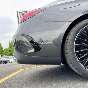 Mercedes-Benz C236 2024+ Coupe Rear Bumper <b>Decals</b> Piano Black Carbon Fiber Texture Adhesive ABS <b>Car</b> Door Modification Parts - Product Image 1