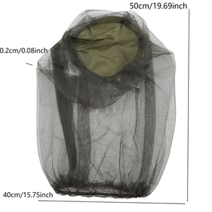 Casquette de pêche anti-moustiques 1 pièce, respirante et réglable, avec filet pour hommes et femmes, idéale pour les activités de plein air, la pêche et le camping - Product Image 3