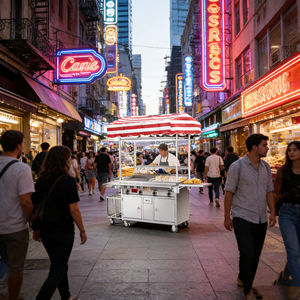 Chariot de service alimentaire convertible à 4 roues, en acier inoxydable, résistant à la rouille, avec grille chauffante intégrée, garantie de 2 ans, montage facile - Product Image 2