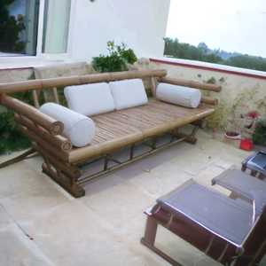 Sofá de jardín de bambú de lujo a precio de fábrica, muebles de patio interior para exteriores, sofá de exterior de forma Modular para exteriores - Product Image 5