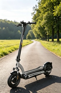 Trottinette électrique pour adultes HIKERBOY <span class=keywords><strong>Foxtrot</strong></span> Plus Grey, moteur 500W, vitesse maximale de 25 km/h, double suspension, trottinette électrique pliable amovible - Product Image 3