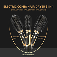 Nouveau Design 3 en 1 multifonctionnel Interchangeable fabricant personnalisé brosse de sèche-cheveux à Air chaud professionnel