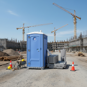 Inodoro Móvil con Estructura de Acero HDPE, Moderno, Plegable, Portátil, para Uso en Exteriores, Alquiler de Contenedores para Escuelas y Parques - Product Image 5