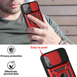 Per <span class=keywords><strong>iPhone</strong></span> 14 <span class=keywords><strong>13</strong></span> 12 11 <span class=keywords><strong>Pro</strong></span> Max Cover posteriore Slide <span class=keywords><strong>protezione</strong></span> della fotocamera ruota anello cavalletto custodia per telefono armatura all'ingrosso antiurto - Product Image 5