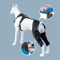 Attelle de genou réglable et portable pour chien – Manchon de soutien sûr et souple pour la patella et les articulations des pattes arrière, idéal pour les blessures au ligament croisé avant (LCA), l'arthrite et la récupération post-chirurgicale