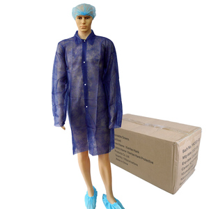 Batas <span class=keywords><strong>de</strong></span> Laboratorio Médicas Quirúrgicas Desechables <span class=keywords><strong>de</strong></span> Tela No Tejida, Unisex, Color Azul Oscuro, para <span class=keywords><strong>Trabajo</strong></span> <span class=keywords><strong>de</strong></span> Seguridad, Venta al Por Mayor - Product Image 1