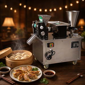 Machine automatique 220V pour la fabrication de samosas indiens triangulaires, de samosas, de samusa, <span class=keywords><strong>d</strong></span>'empanadas demi-lune, de tortellinis, de dumplings, de tourtes à la viande et de galettes - Product Image 2