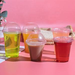 Tapa de Domo de 78 mm Compatible <span class=keywords><strong>con</strong></span> Vasos de Plástico Transparente de 78 mm de Diámetro <span class=keywords><strong>para</strong></span> <span class=keywords><strong>Bebidas</strong></span> Frías, Smoothies, Té <span class=keywords><strong>con</strong></span> Leche - Product Image 4