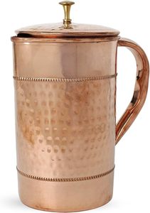 Jarra de agua de metal de cobre de estilo indio más vendida para restaurante, hogar, hotel, uso en Tarifa mayorista - Product Image 3