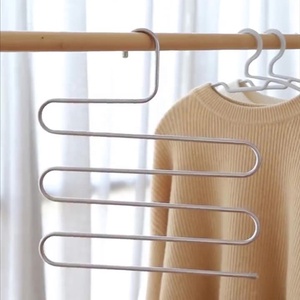 Colgador multifuncional de acero inoxidable para pantalones en forma de S, organizador de ropa, estante para pantalones - Product Image 3