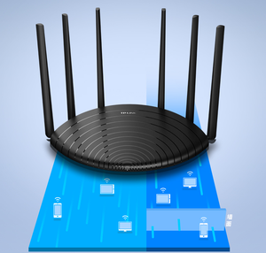 Hongsheng AC11 Gigabit Wifi Router 300Mbps Wifi tín hiệu Extender Dual Band 2.4G 1 WAN + 3 LAN cổng 5*6 dBi Gain antenna 1GHz CPU - Product Image 3