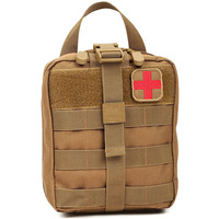Pochette de premiers soins tactique pour EMT, Logo personnalisé, emballage médical extérieur, vente en gros