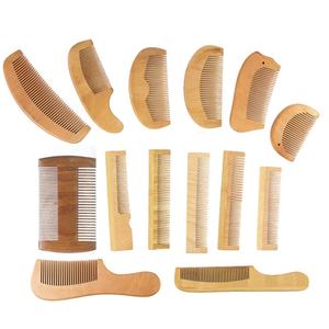 <b>Hot</b> Sale Fine Coarse Teeth Anti Static Custom Small Wood Mustaches Sandalwood <b>Comb</b> Mens Beard Hair Pocket Wooden <b>Comb</b> Bamboo - Product Image 1