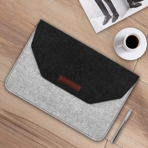 Étui de transport pour carnet en feutre et PU, sac de protection, housse pour ordinateur portable en feutre - Product Image 6