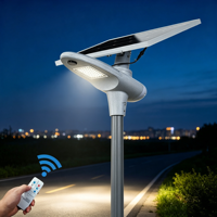 Lampadaire solaire tout-en-un 100W résistant aux températures extérieures pour routes principales