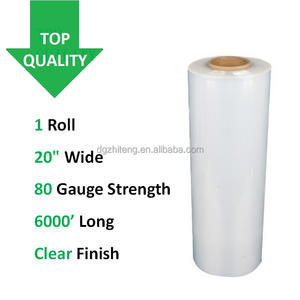 工場用20インチ1000フィート厚さ80ゲージ家具移動用パレットラップストレッチフィルム - Product Image 3