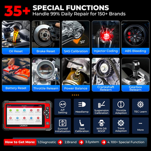 Ra mắt x431 crp919e công cụ chẩn đoán xe toàn hệ thống 35 + Dịch vụ thiết lập lại Máy quét mã OBD2 tự động 2 năm cập nhật miễn phí mới - Product Image 4