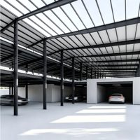 Taller de Estructura de Acero Prefabricada, Garaje, Edificio Moderno Modular de Múltiples Niveles para Almacenamiento de Automóviles, Sistema de Instalación Rápida