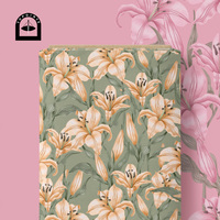 Tissu en coton floral Topoints pour robes, impression numérique, motifs personnalisés AAI