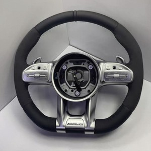 Volant de voiture en cuir style libellule pour <span class=keywords><strong>Mercedes</strong></span> Classe A/B/C/E, CLA/GLC/CLK/CLS/C200/Classe S/Classe G – Rétrofit - Product Image 1