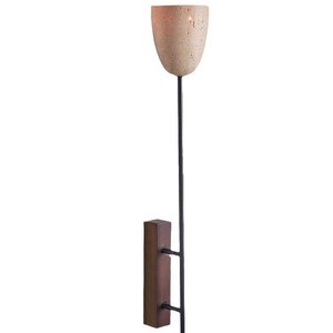 Lámpara de pared de piedra amarilla estilo Wabi Sabi vintage con LED E27 y control de interruptor para dormitorio, mesita de noche, pasillo, sala de estar, cafetería - Product Image 4