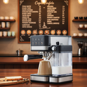 Máquina de Café Comercial Automática para Motocicletas, Estilo Italiano, Pequeña, de Plástico, con Control Automático, para Oficina, con Vapor - Product Image 2