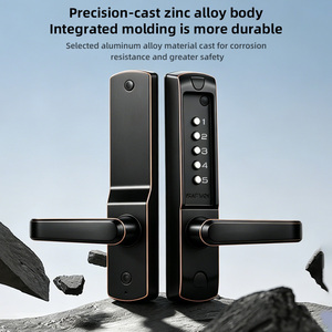 YAGU Code Upgrade 5-digit Single-sided Key Combination Keyboard Smart Keyless Entry <strong>Door</strong> Lock Mechanical Key Single <strong>Door</strong> - Product Image 4
