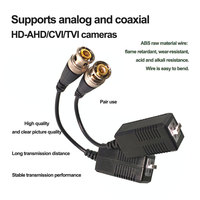 Transmetteur Balun Vidéo HD Passif pour Paire Torsadée CVI TVI avec Connecteur d'Alimentation pour Système CCTV