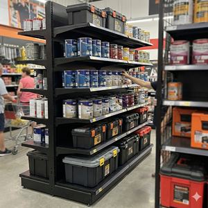 رف عرض تجاري للسوبر ماركت ذو وجهين من الفولاذ - Product Image 2