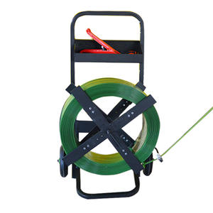 Chariot à bobines de cerclage en acier en forme de croix avec support en PET, matériau PP revêtu de plastique pour bobines de cerclage en acier - Product Image 3