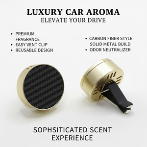 Diffuseur de parfum de luxe en métal pour voiture, à clipser sur grille d'aération, parfum longue durée pour voiture - Product Image 1
