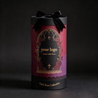 Kotak Hadiah Kaku Cetak Khusus Bahan Daur Ulang Gaya Gotik Elegan untuk Kosmetik Perawatan Kulit Parfum Pakaian