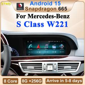 Reproductor multimedia para coche CNSTWE Qualcomm 665 de 12.3 pulgadas con Android 14, GPS, DSP, compatible con Mercedes-Benz Clase S W221, con CarPlay y Android. - Product Image 2
