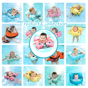 Anelli da Nuoto Rosa in EPE per Neonati, Galleggiante Ascellare per Piscina, Non Gonfiabile, Ecologico, Portatile, Sicuro, Ausilio per il Nuoto Ecologico per Neonati - Product Image 5