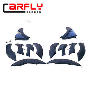 Accesorios para Automóviles <span class=keywords><strong>Carfly</strong></span>, Guardabarros Estilo Porsche Macan 2015-2018 (12 piezas/Juego), Fibra de Vidrio FRP - Product Image 4