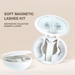 Kit de cils magnétiques réutilisables, faux cils magnétiques naturels, sans colle, cils magnétiques doux avec applicateur magnétique - Product Image 4