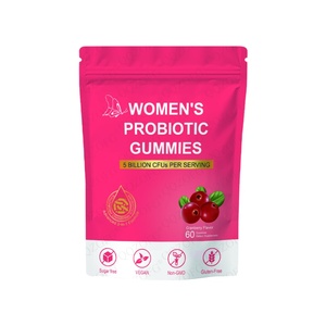 Gommose Probiotiche Avanzate 3 in 1 per Donne, Gommose Probiotiche al Mirtillo Rosso, Gommose Probiotiche Femminili - Product Image 1