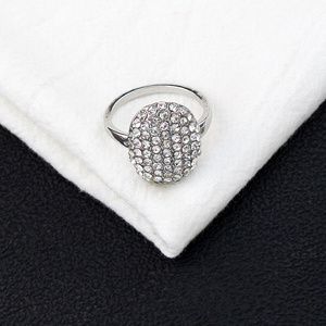 แหวนเบลล่าขนาดเล็กสำหรับผู้หญิงของขวัญแฟชั่นทไวไลท์คริสตัลสีเงิน - Product Image 4