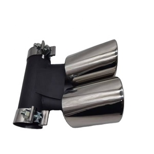 ปลายท่อไอเสียสแตนเลส 304 สีเงิน ประสิทธิภาพสูง สำหรับ Porsche Cayenne <span class=keywords><strong>718</strong></span> - Product Image 1